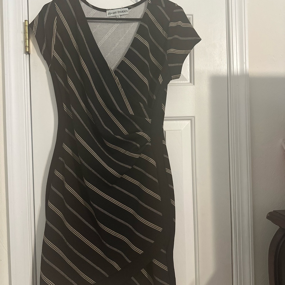 Almost Famous Black and Gray Plaid Shirt